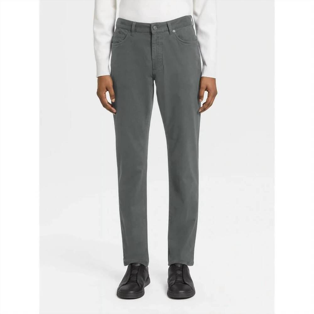 NEW ZEGNA men's casual pant in grey